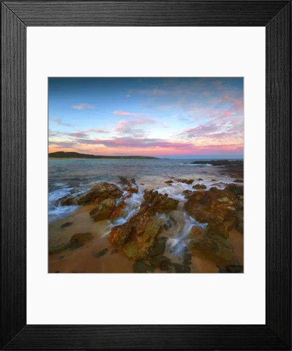 Framed Print : Colliers beach, situated on the south East coastline of King Island, Bass Strait, Tasmania