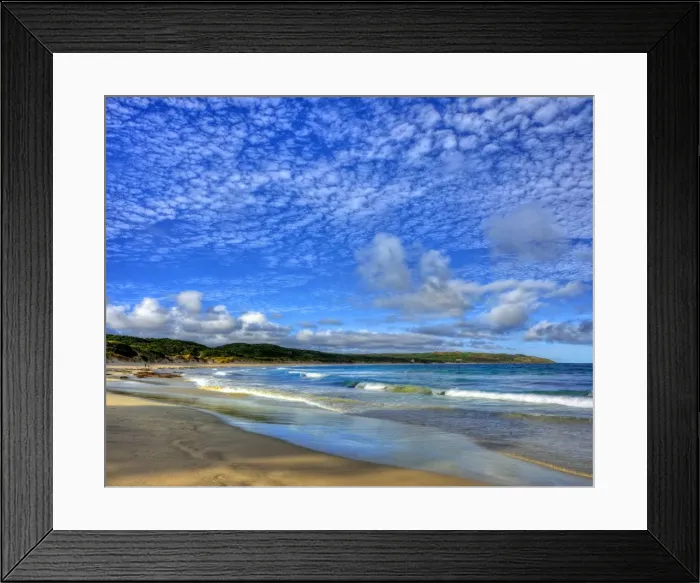 Framed Print : Colliers beach, situated on the south East coastline of King Island, Bass Strait, Tasmania Framed Print : Colliers beach, situated on the south East coastline of King Island, Bass Strait, Tasmania