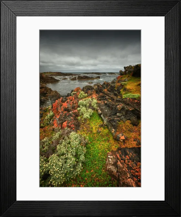 Framed Print : The Gulchway, a rugged and isolated part of the West coastline of King Island, Bass Strait, Tasmania