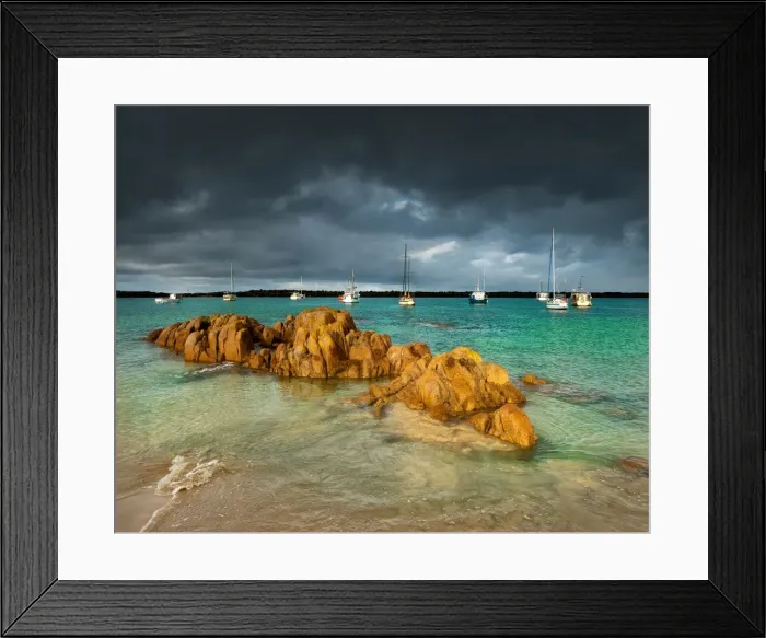Framed Print : The Harbour at Grassy, a small village on the south Eastern coastline of King Island, once famous for its Scheelite mine. Bass Strait Tasmania Framed Print : The Harbour at Grassy, a small village on the south Eastern coastline of King Island, once famous for its Scheelite mine. Bass Strait Tasmania