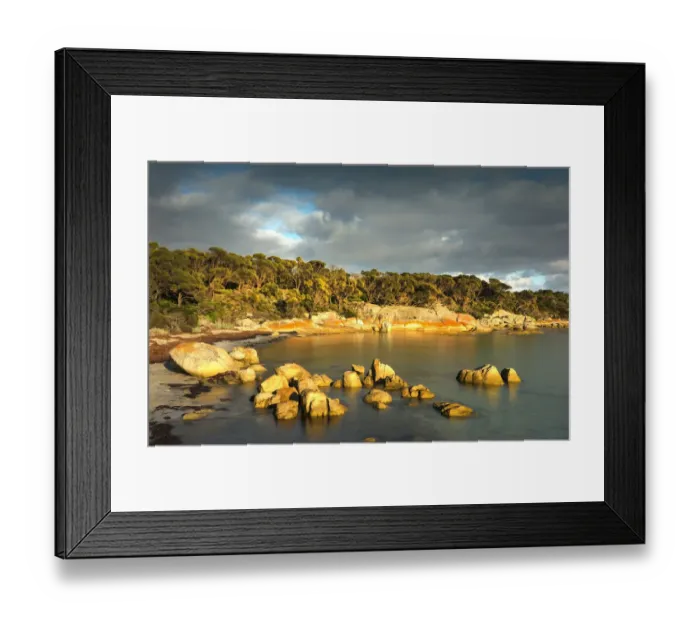 Framed Print : Fotheringate beach at Trousers Point, Lacota, Flinders Island, Bass Strait, Tasmania