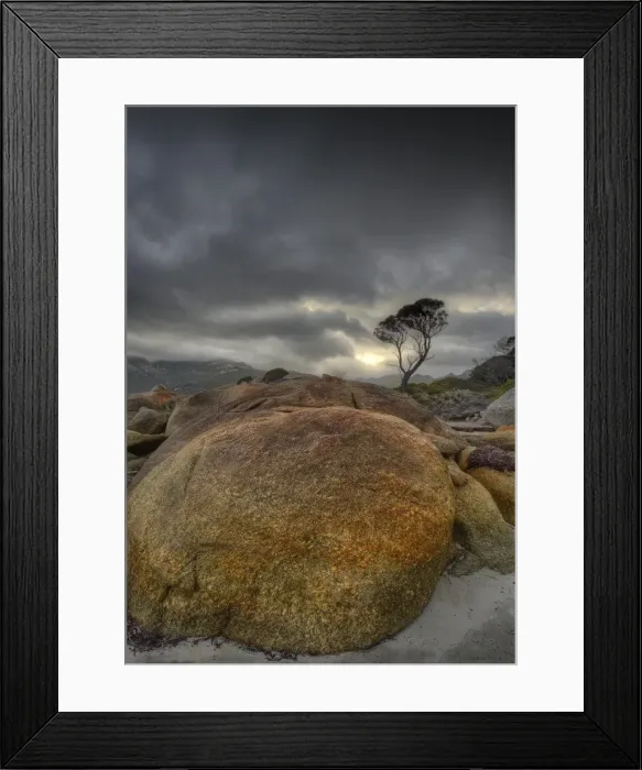 Framed Print : Fotheringate beach at Trousers Point, Lacota, Flinders Island, Bass Strait, Tasmania