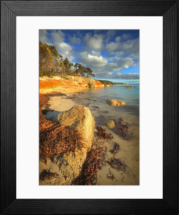 Framed Print : Fotheringate beach at Trousers Point, Lacota, Flinders Island, Bass Strait, Tasmania