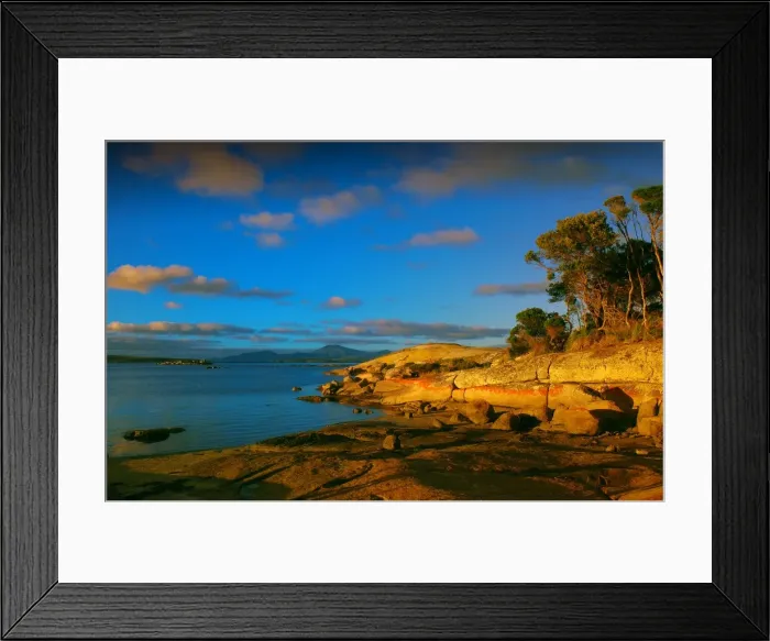 Framed Print : Coastline at first light near Lady Barron, Flinders Island Tasmania Framed Print : Coastline at first light near Lady Barron, Flinders Island Tasmania