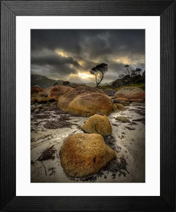 Framed Print : Fotheringate beach at Trousers Point, Lacota, Flinders Island, Bass Strait, Tasmania Framed Print : Fotheringate beach at Trousers Point, Lacota, Flinders Island, Bass Strait, Tasmania