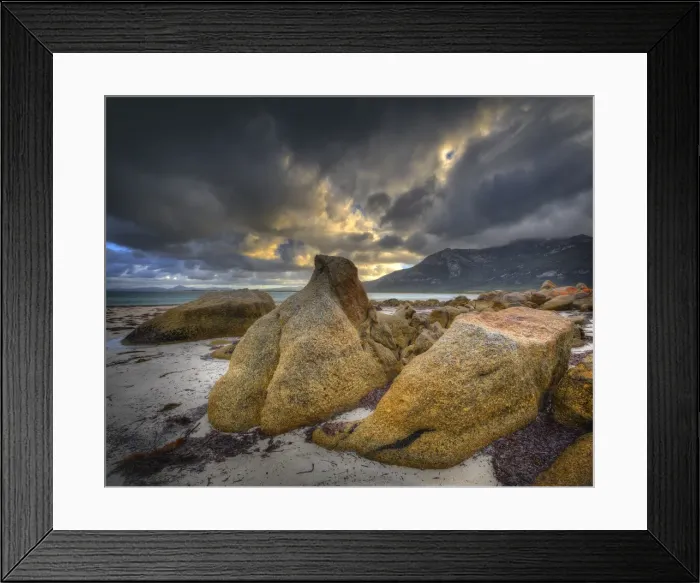 Framed Print : Fotheringate beach at Trousers Point, Lacota, Flinders Island, Bass Strait, Tasmania Framed Print : Fotheringate beach at Trousers Point, Lacota, Flinders Island, Bass Strait, Tasmania