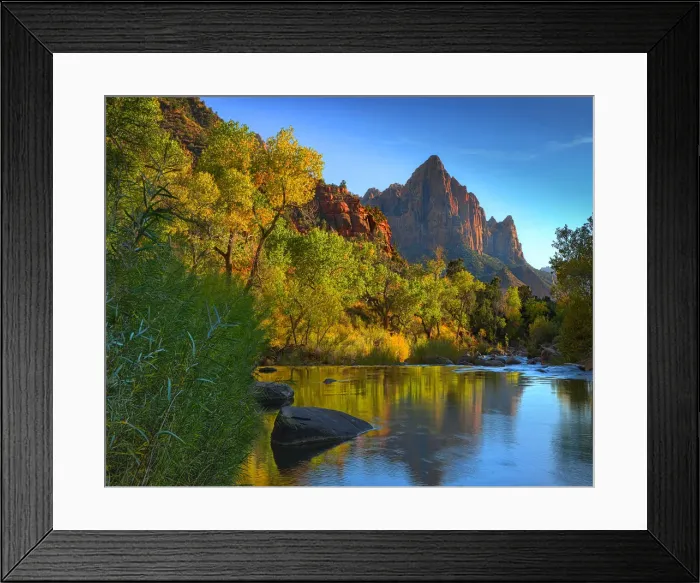 Framed Print : Zion National Park, situated in the South-Western area of the United States, in the state of Utah