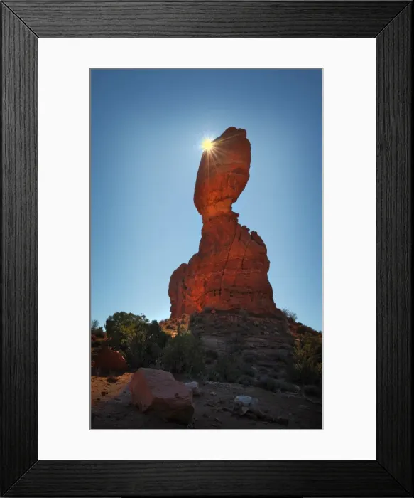 Framed Print : A view of Arches National Park, which is situated in the South-western region of the United States, in the state of Utah