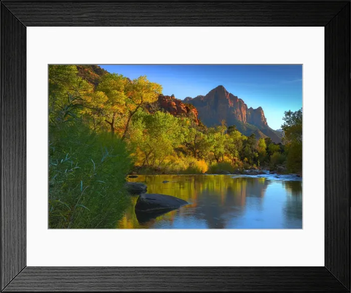 Framed Print : Zion National Park, situated in the South-Western area of the United States, in the state of Utah