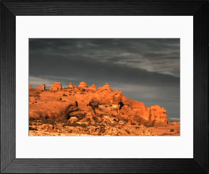 Framed Print : A view of Arches National Park, which is situated in the South-western region of the United States, in the state of Utah