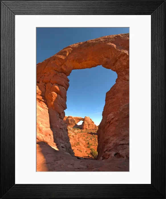 Framed Print : A view of Arches National Park, which is situated in the South-western region of the United States, in the state of Utah