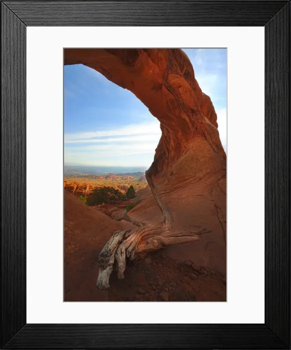 Framed Print : A view of Arches National Park, which is situated in the South-western region of the United States, in the state of Utah