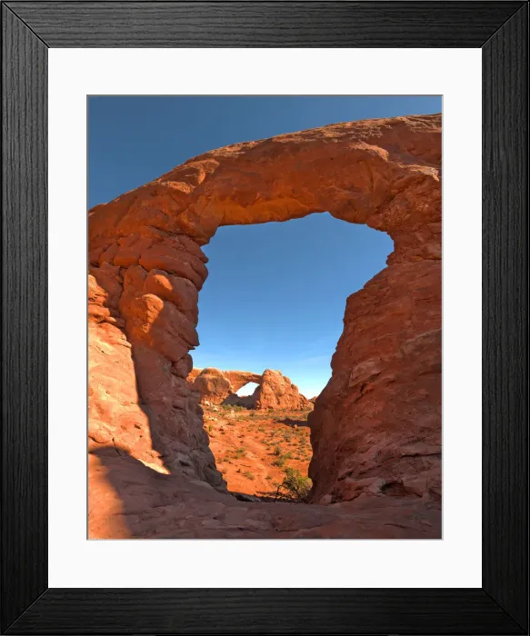 Framed Print : A view of Arches National Park, which is situated in the South-western region of the United States, in the state of Utah