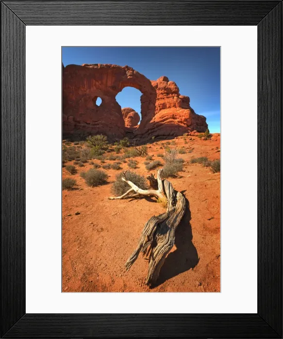 Framed Print : A view of Arches National Park, which is situated in the South-western region of the United States, in the state of Utah