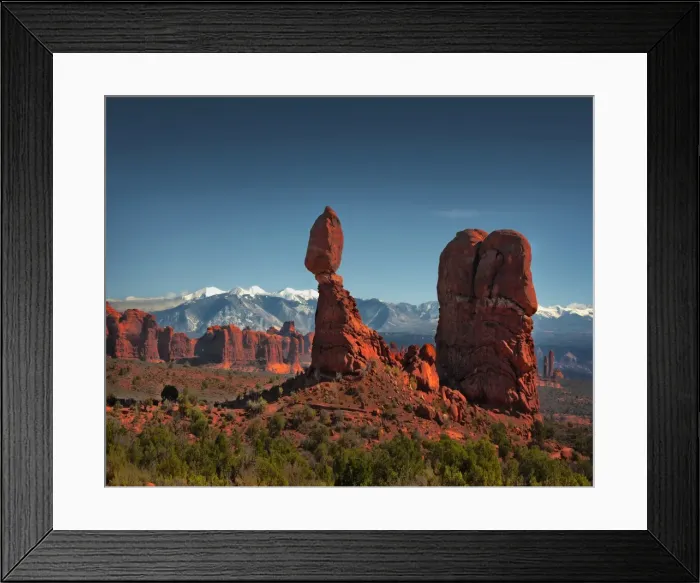Framed Print : A view of Arches National Park, which is situated in the South-western region of the United States, in the state of Utah