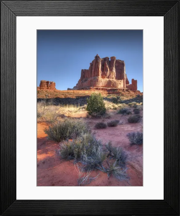 Framed Print : A view of Arches National Park, which is situated in the South-western region of the United States, in the state of Utah