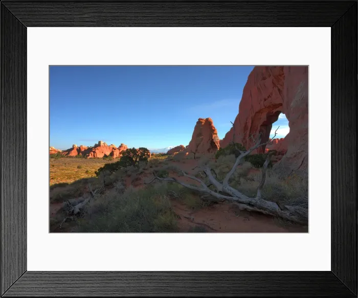 Framed Print : A view of Arches National Park, which is situated in the South-western region of the United States, in the state of Utah