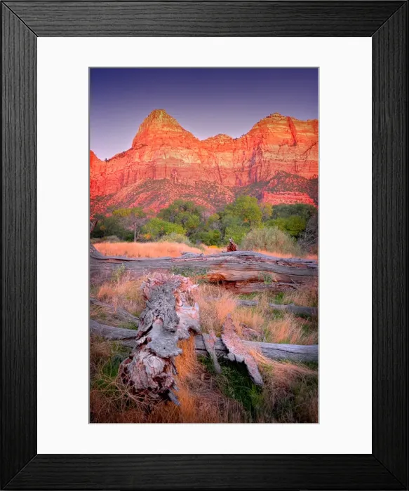 Framed Print : Zion National Park, situated in the South-Western area of the United States, in the state of Utah