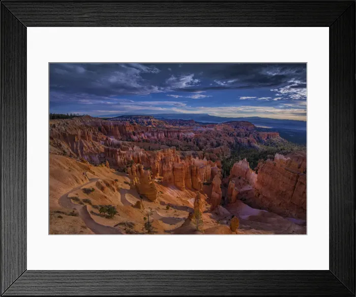 Framed Print : Afternoon light in Bryce Canyon, Utah, South West United States