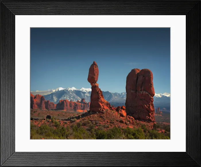 Framed Print : A view of Arches National Park, which is situated in the South-western region of the United States, in the state of Utah