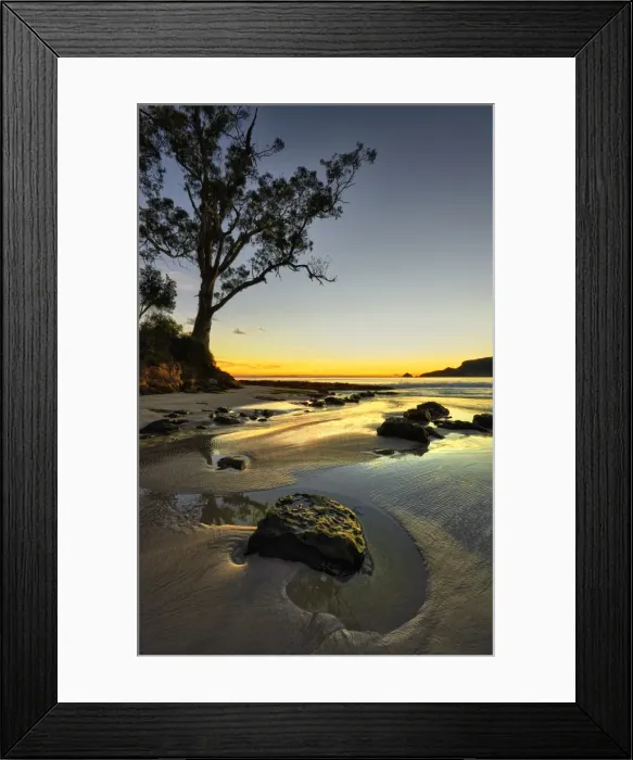 Framed Print : Views along the pristine coastline of Adventure bay, South Bruny Island, Tasmania