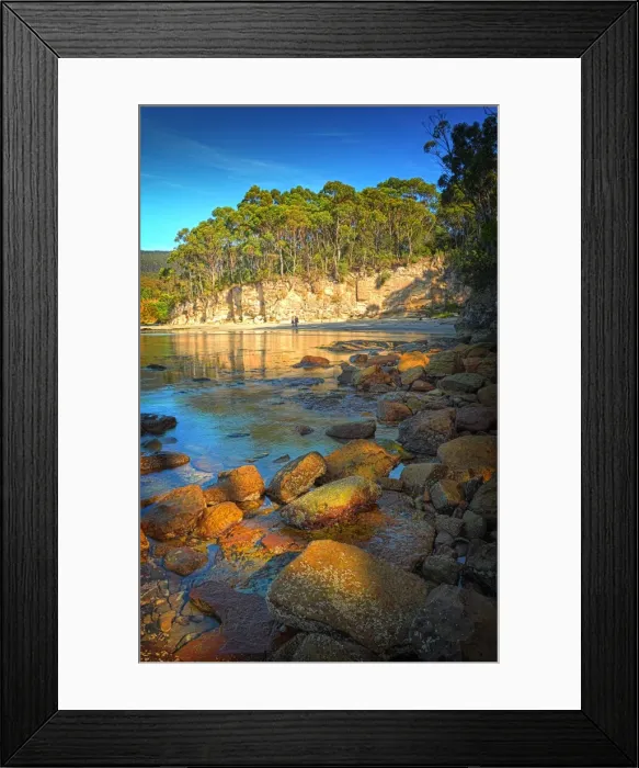 Framed Print : Views along the pristine coastline of Adventure bay, South Bruny Island, Tasmania Framed Print : Views along the pristine coastline of Adventure bay, South Bruny Island, Tasmania