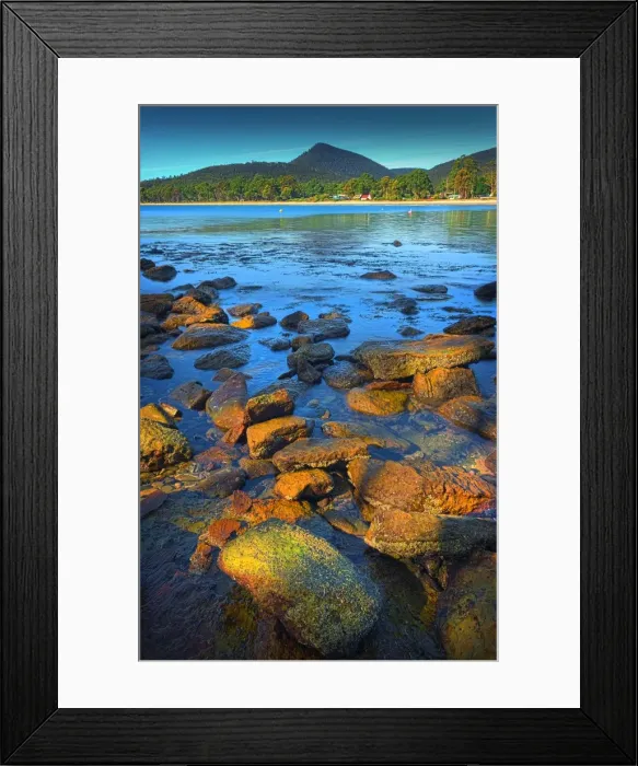Framed Print : Views along the pristine coastline of Adventure bay, South Bruny Island, Tasmania Framed Print : Views along the pristine coastline of Adventure bay, South Bruny Island, Tasmania