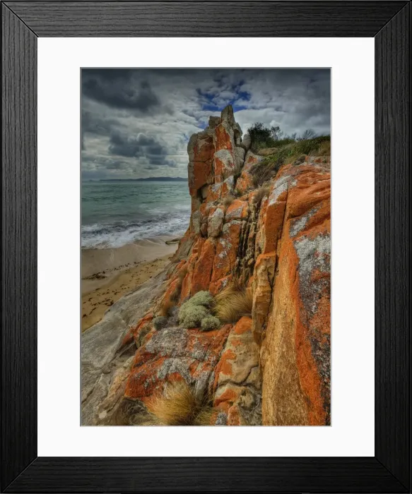 Framed Print : Allports beach and the incredible rock formations, Flinders Island Tasmania