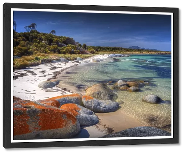 Blue Rocks, an area of coastline just north of Whitemark, Flinders Island, Bass Strait, Tasmania