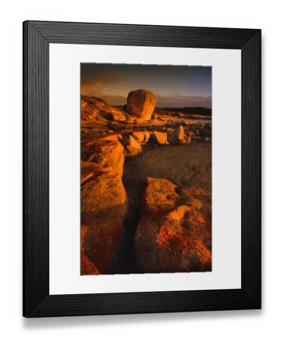 Framed Print : Castle Rock and the colourful coastline at Marshall bay, Flinders Island, Bass Strait, Tasmania Framed Print : Castle Rock and the colourful coastline at Marshall bay, Flinders Island, Bass Strait, Tasmania