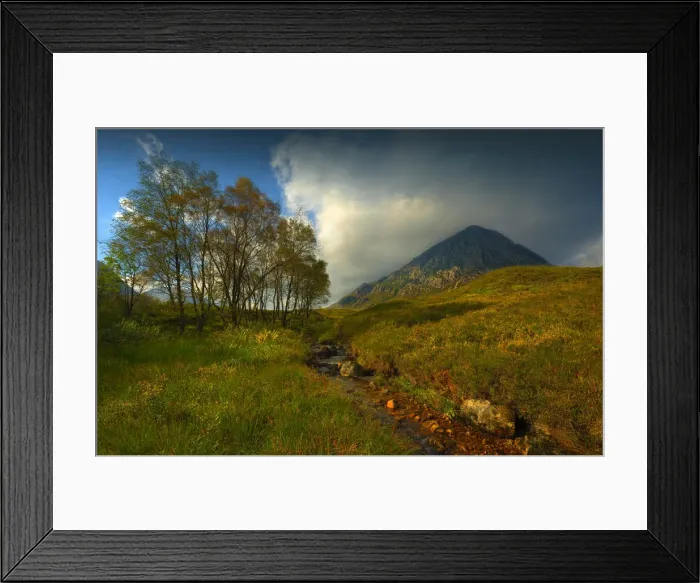 Framed Print : View to Buachaille Etive Mor, in the Western Scottish highlands
