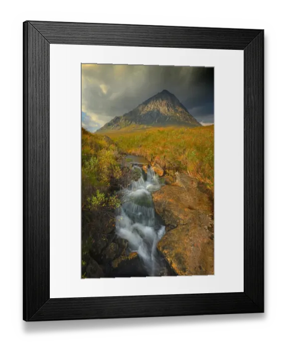 Framed Print : View to Buachaille Etive Mor, in the Western Scottish highlands Framed Print : View to Buachaille Etive Mor, in the Western Scottish highlands