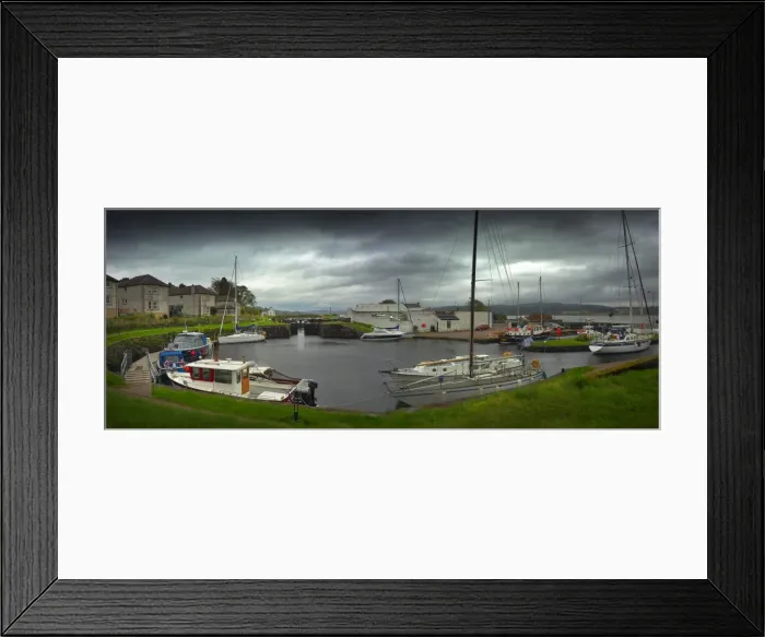 Framed Print : Crinan Canal, Ardrishaig, Scotland