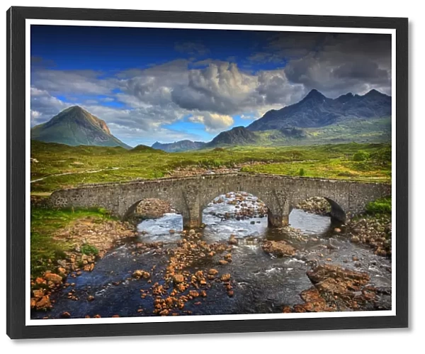 The historic bridge at Sligachan, Isle of Skye, Inner Hebrides, Scotland