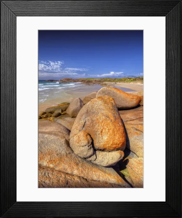 Framed Print : Disappointment Bay on the northern end of King Island, bass Strait, Tasmania Framed Print : Disappointment Bay on the northern end of King Island, bass Strait, Tasmania