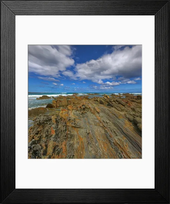 Framed Print : The view of Bass Strait at Denby point, King Island Tasmania
