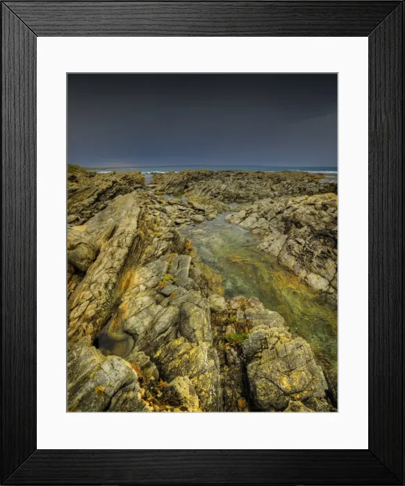 Framed Print : The view of Bass Strait at Denby point, King Island Tasmania
