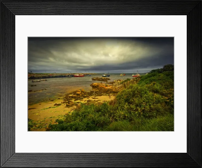 Framed Print : Currie Harbour, king Island Tasmania Framed Print : Currie Harbour, king Island Tasmania