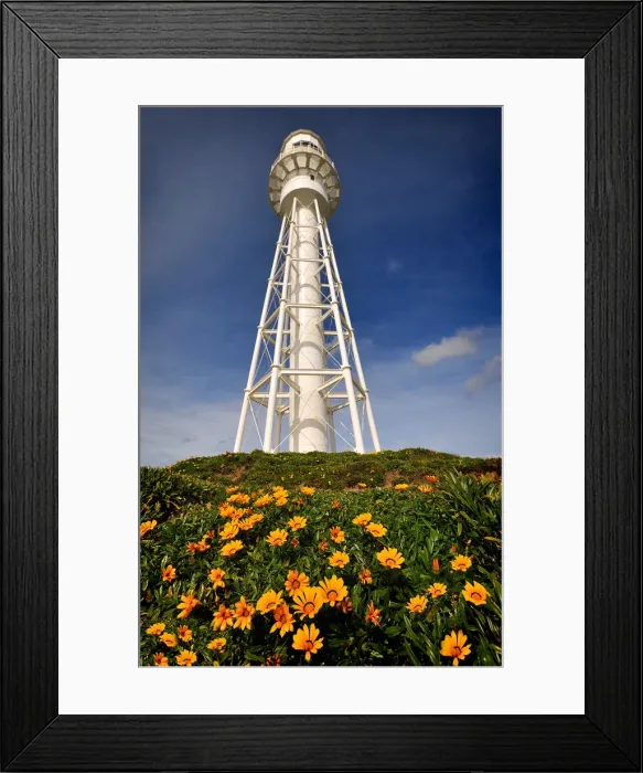 Framed Print : The Currie Lighthouse on King Island Tasmania, sent out from England and built in pieces from iron and steel Framed Print : The Currie Lighthouse on King Island Tasmania, sent out from England and built in pieces from iron and steel