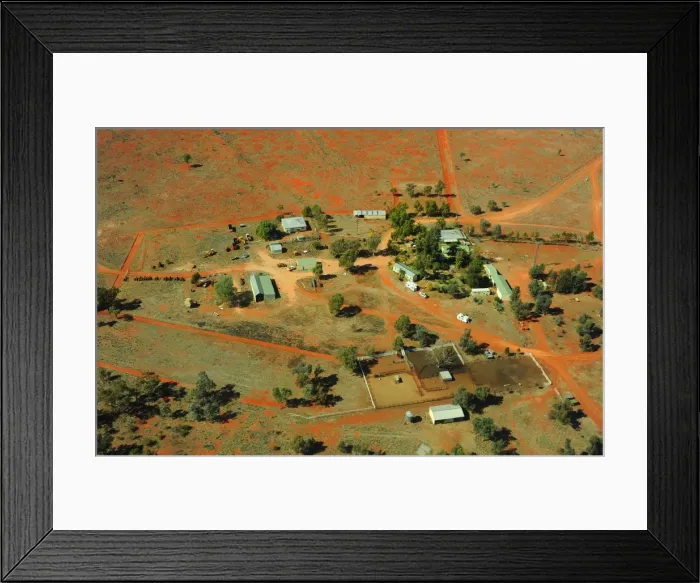 Framed Print : Aerial view of Comeroo station Framed Print : Aerial view of Comeroo station