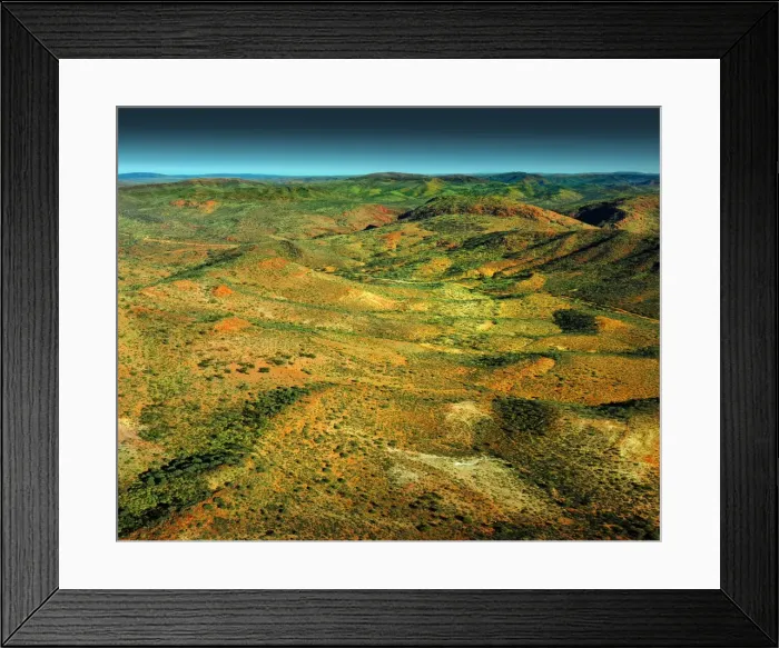 Framed Print : Arkaroola, in the Northern flinders Ranges is a colourful Framed Print : Arkaroola, in the Northern flinders Ranges is a colourful