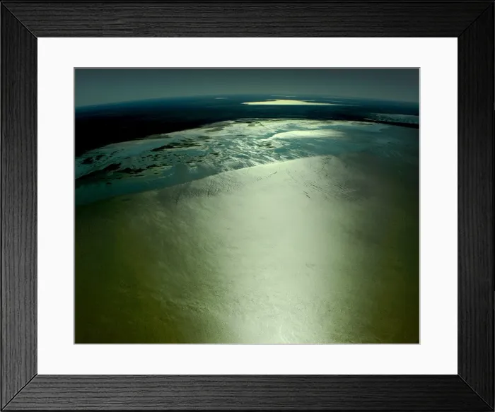Framed Print : An Aerial view of the Australian outback in flood around Lake Eyre, showing the vibrant colours of the Landscape Framed Print : An Aerial view of the Australian outback in flood around Lake Eyre, showing the vibrant colours of the Landscape