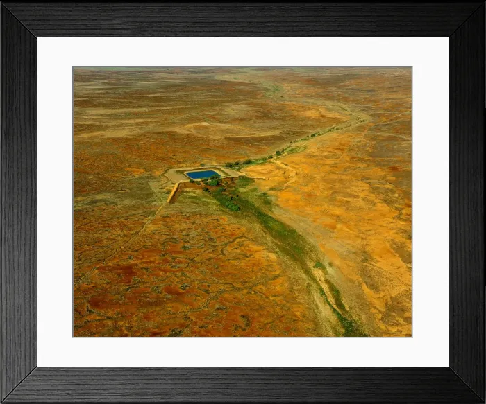 Framed Print : An Aerial view of the Australian outback, showing the vibrant colours of the Landscape Framed Print : An Aerial view of the Australian outback, showing the vibrant colours of the Landscape