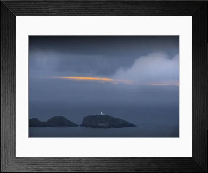 Framed Print : Lighthouse near Hermaness coastline, Shetland Islands, Scotland Framed Print : Lighthouse near Hermaness coastline, Shetland Islands, Scotland