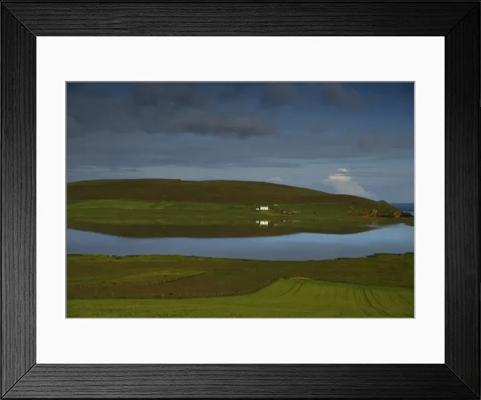 Framed Print : Loch Spiggie, Shetland Islands Scotland Framed Print : Loch Spiggie, Shetland Islands Scotland