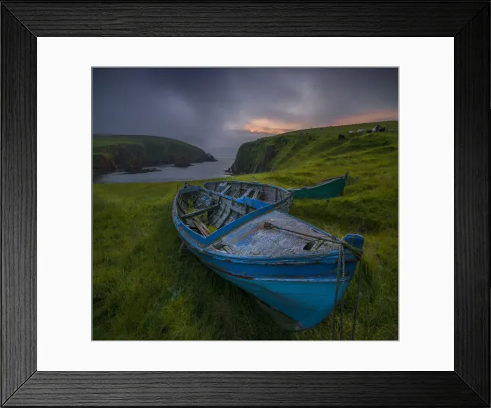 Framed Print : Derelict fishing boats, Spiggi, Shetland Islands Scotland Framed Print : Derelict fishing boats, Spiggi, Shetland Islands Scotland