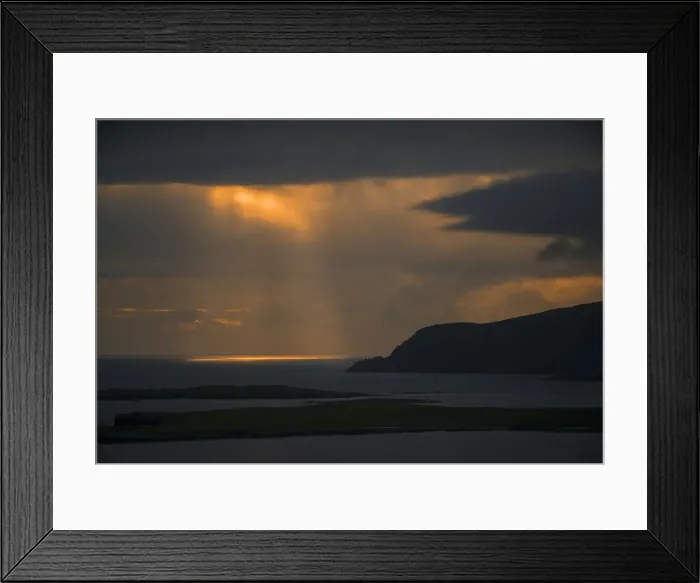 Framed Print : Dusk from Sumburgh head, Shetland Islands, Scotland Framed Print : Dusk from Sumburgh head, Shetland Islands, Scotland