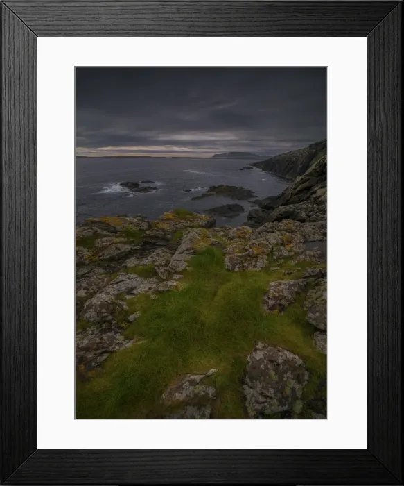 Framed Print : Sumburgh head coastline, Shetland Islands, Scotland