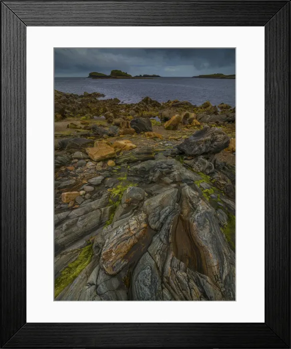 Framed Print : A coastline view, Shetland Islands Scotland Framed Print : A coastline view, Shetland Islands Scotland