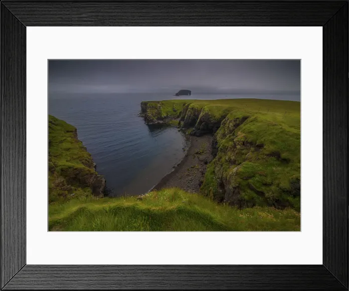 Framed Print : Coastline near Hillswick, Shetland Islands Scotland
